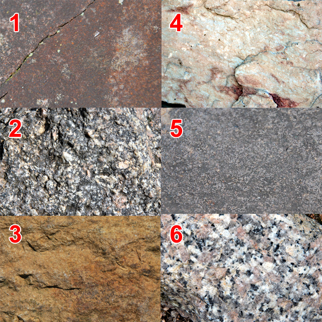 vzorky hornin / rock samples