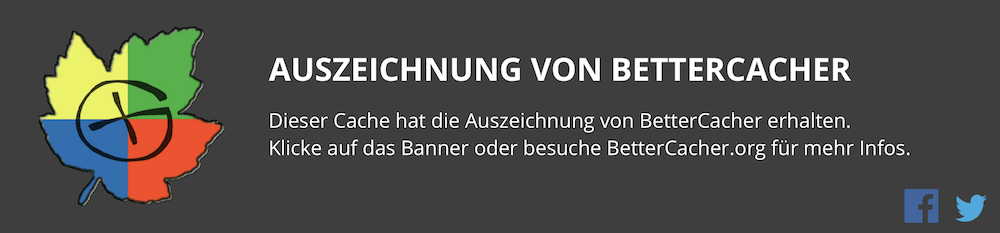 Dieser Cache ist auf BetterCacher.org gelistet.