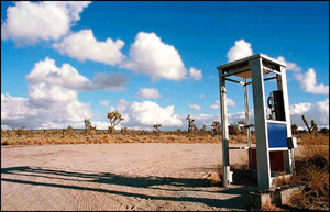 The late, great Mojave Desert Phone Booth