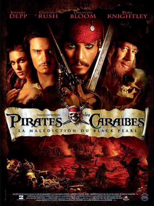 Pirates des CaraÃ¯bes : la MalÃ©diction du Black Pearl : Affiche