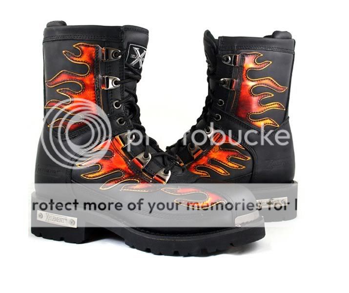 Men's Motorcycle Fire Starter Lace Up Boot Pictures, Images and Photos
