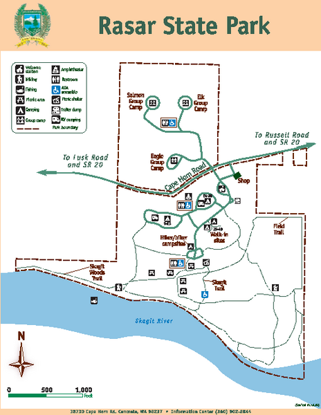 Rasar State Park Trail Map