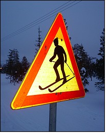 Watch out for Skiers