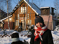 Small cafe in the first parking