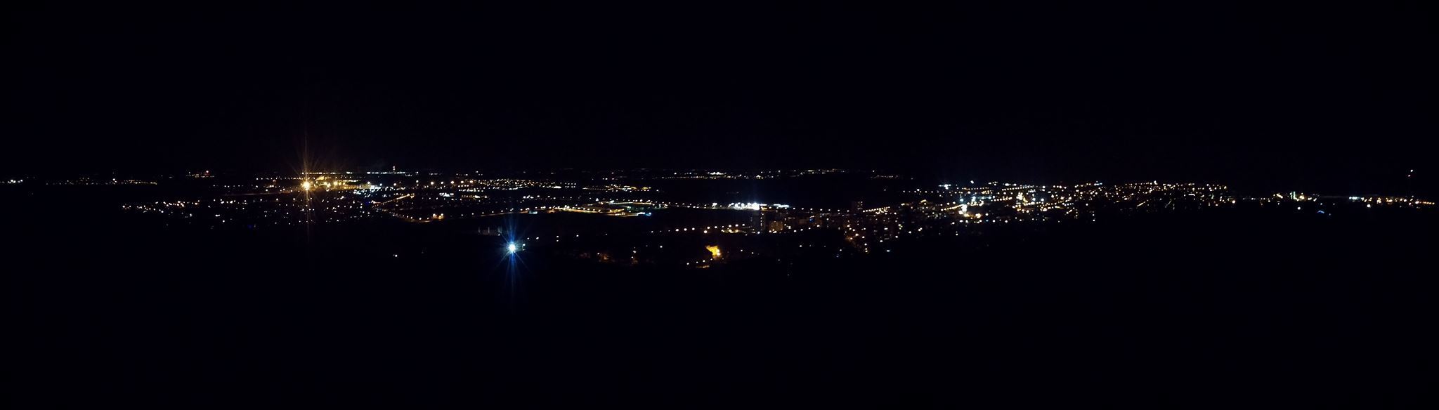 Nočný výhľad zo STAGE 3.