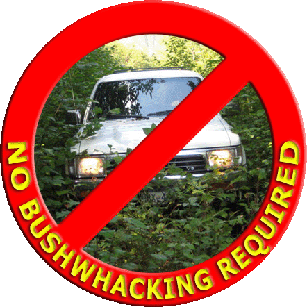 no bushwhacking!