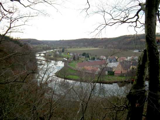 Blick vom östlichen Aussichtspunkt auf Klosterbuch