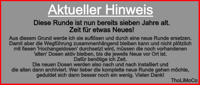 Hinweis zur Zukunft der Runde