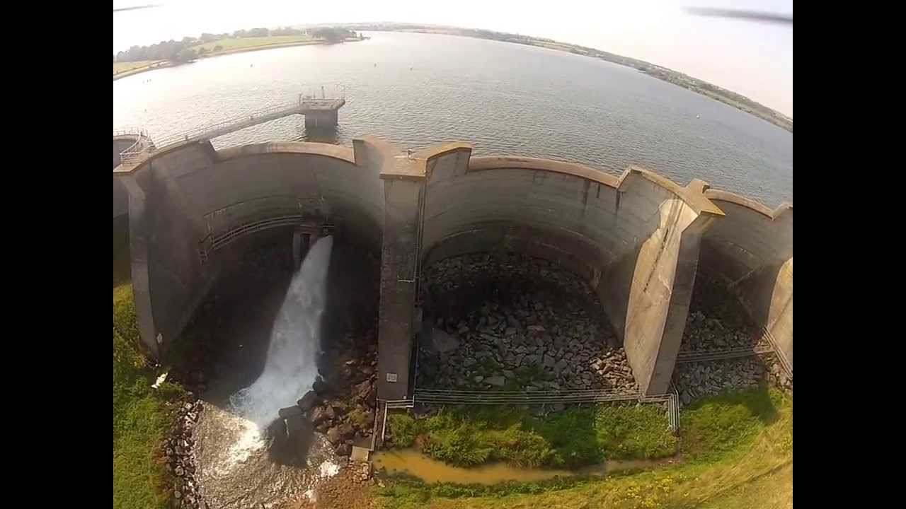 Vue aérienne du barrage du Verdon
