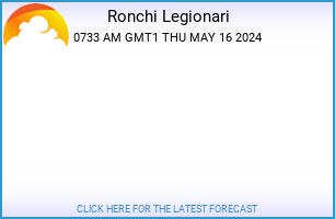 Click for the latest Ronchi Dei Legionari weather forecast.