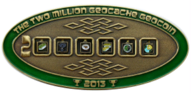 2 Million Geocache Geocoin Animation