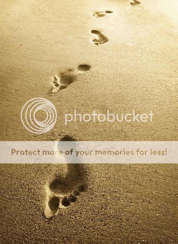 Sand Foot Print Pictures, Images and Photos