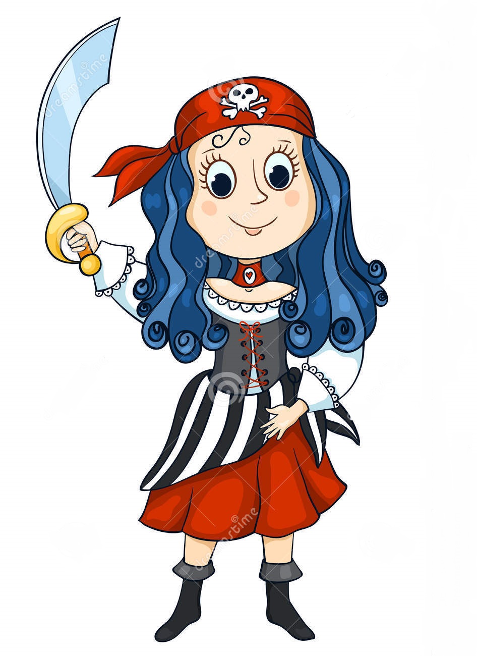 Пиратка мультяшная