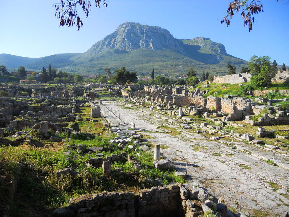 the archaeological site of Ancient Corinth
