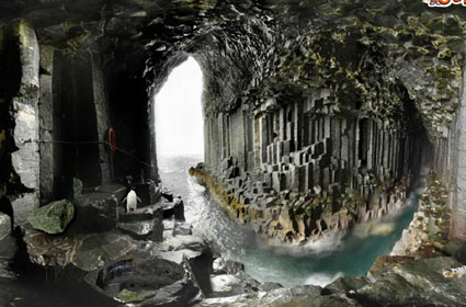 Escape from Fingal Cave