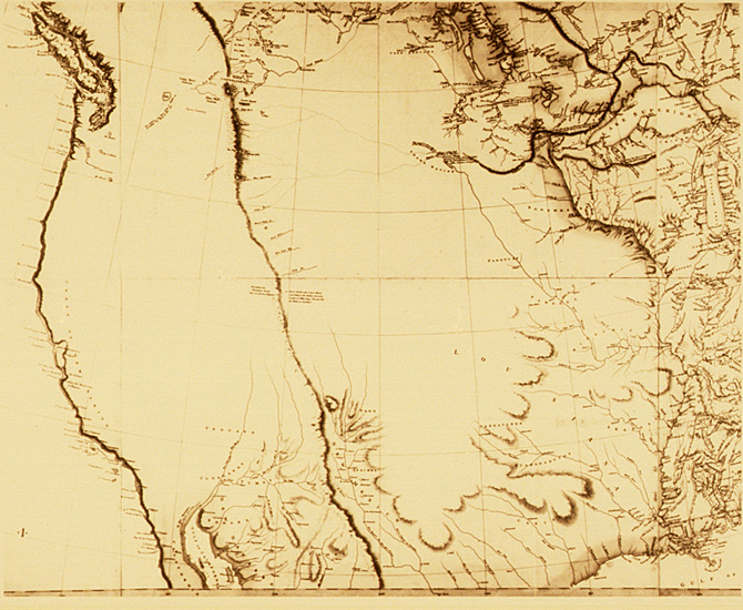 1795 map produced with information gathered by Philip Turnor (© Aaron Arrowsmith, 1750-1823)