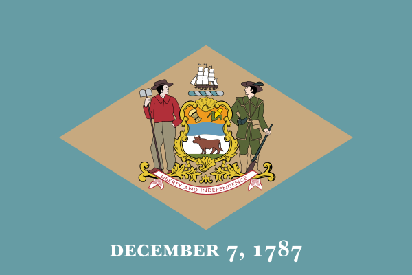 Bild:Flag of Delaware.svg