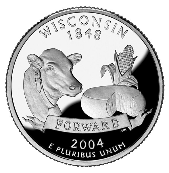 Datei:Wisconsin quarter, reverse side, 2004.jpg