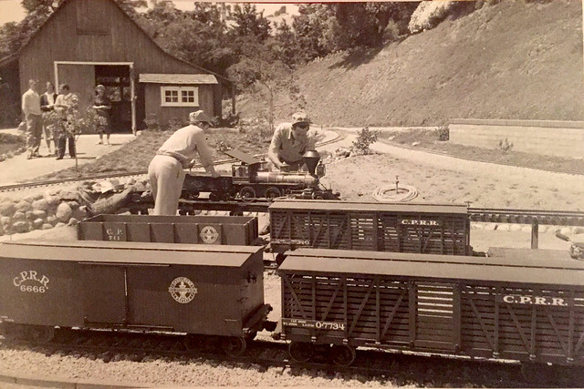 walt CPRR cars lilly belle barn