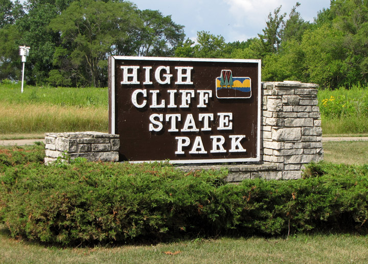 High Cliff State Park Sign