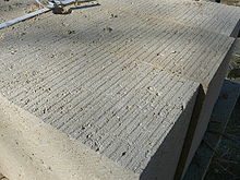 Calcaire coquillier utilisé comme pierre de taille