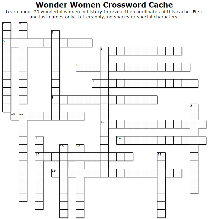 words of wonder crossword answers