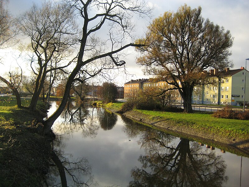 Mölndalsån after dredging