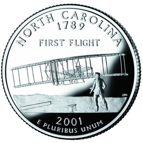 Datei:North Carolina quarter, reverse side, 2001.jpg