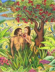 Image result for adam and eve tree of temptation