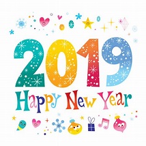 Royalty Free Happy New Year 2019 Clip Art, Vector Images ...
