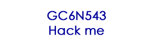 GC6N543 Hack me