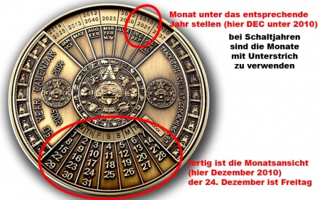 50 Years Calendar Anleitung