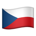 Flag: Czechia on Apple iOS 16.4