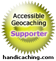 Geocache Handicaching Ratings | This cache is handicap accessible