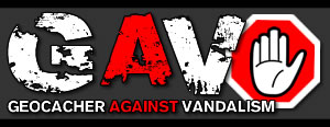 Geocacher against vandalism Geocacher against vandalism