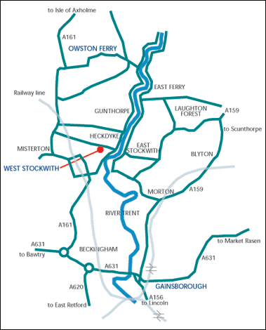 The Trent Aegir route map