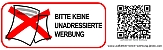 _Initiative "Aufkleber Keine Werbung" - Pickerl gegen unerwünschte Reklame an der Eingangstür