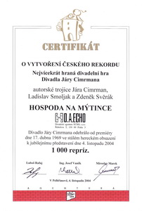 Ceský rekord 1000 repríz