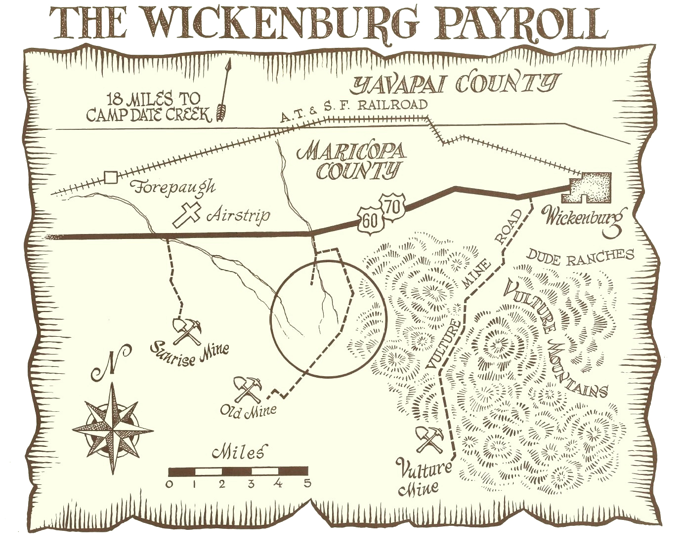 Arizona Stagecoach Routes Maps Gc6Zvb7 Somewhere Out There: The Wickenburg Payroll (Traditional Cache) In  Arizona, United States Created By Geotech*