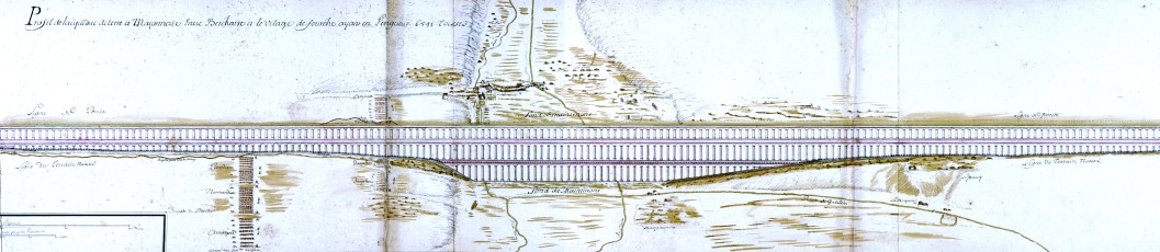 Dessin de l_aqueduc long de 6541 toises Dessin de l_aqueduc long de 6541 toises