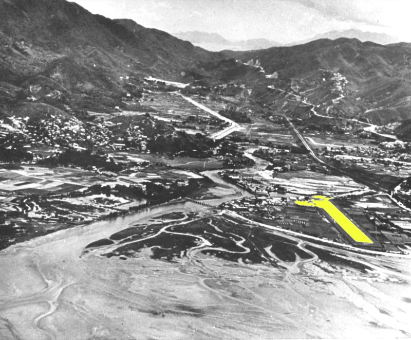 [Runway of Sha Tin Airfield (highlighted in yellow)]