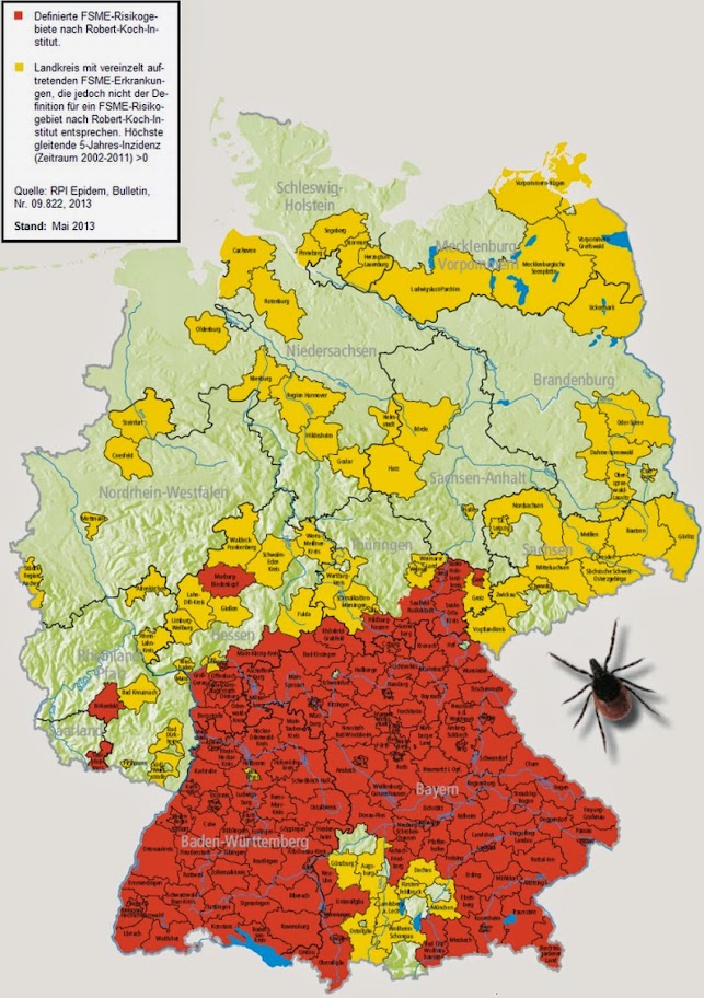 Zecken Deutschland Karte