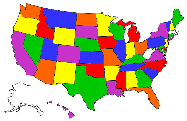 States Visited Map