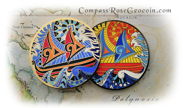 Polynesian Compass Rose Back Versions