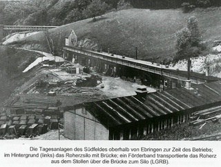 Südfeld: Tagesanlagen und Erzsilo
