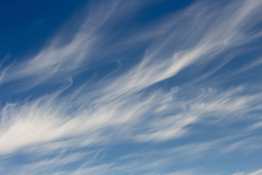 Cirrus As cirrus são o tipo mais comum de nuvem